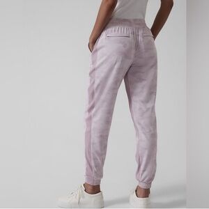 Athleta Light Pink Camouflage Joggers